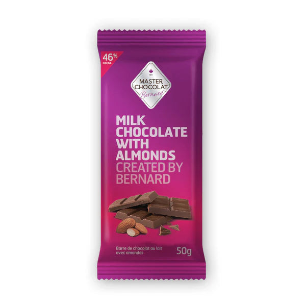 Milk Chocolate Bar with Almonds by BERNARD